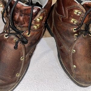 Steel toe metatarsal work boots-